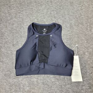 Ghost Flower Water Women's Size XS Innovative Bra High Neck Mesh Sports